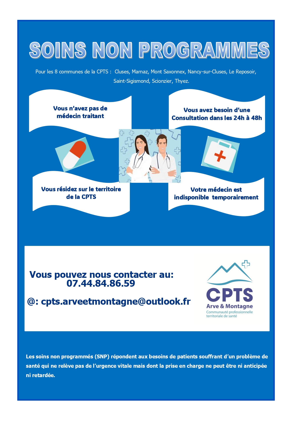 Soins non programmés