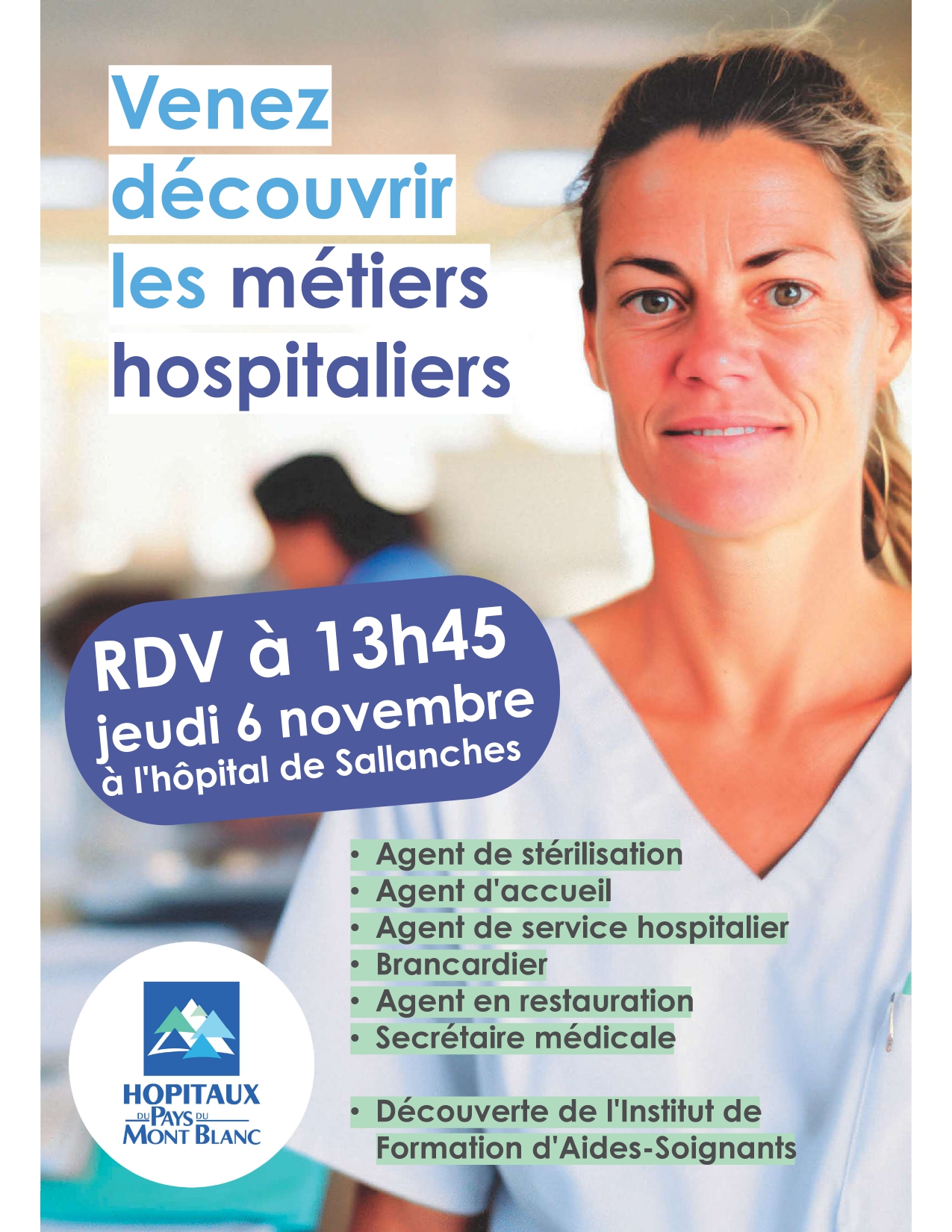 Atelier découverte des métiers hospitaliers