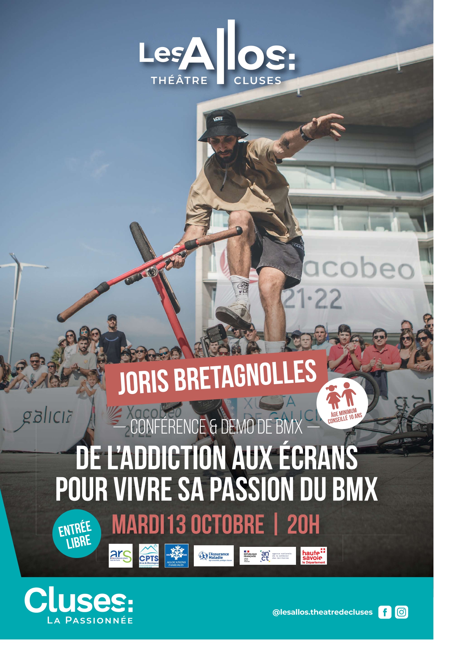 Conférence tout public : De l’addiction aux écrans au titre de champion de BMX : JORIS BRETAGNOLLES